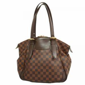 Louis Vuitton Damier Verona MM Handbag N41118 Ebene Women's P2425073